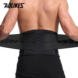 AOLIKES Lumbar Support Waist Back Strap Compression Springs Supporting For Men Women Bodybuilding Gym Fitness Belt Sport Girdles - Olasit