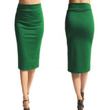 2020 New Women Skirt Mini Bodycon Skirt Office Women Slim Knee Length High Waist Stretch Sexy Pencil Skirts Jupe Femme AQ801944 - Olasit