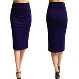 2020 New Women Skirt Mini Bodycon Skirt Office Women Slim Knee Length High Waist Stretch Sexy Pencil Skirts Jupe Femme AQ801944 - Olasit