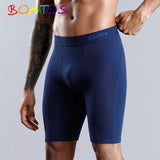 BONITOS Long Boxer Shorts Panties Man Underwear Men Boxer Men Underwear Natural Cotton Comfortable Soft Top Brand High Quality - Olasit