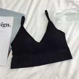 Women Sexy Crop Tops Bra Tube Top Female Streetwear Sleeveless Seamless Sports Bra Crop Camis Top Tee Bandeau Top Basic Tank - Olasit