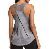 Yoga Vest Women Gym Shirts Sleeveless Fitness Tank Tops Women's Sportswear Quick Dry Breathable Workout Tank Top Sport Clothe - Olasit