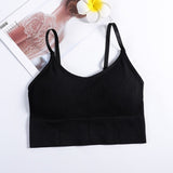 Women Sexy Crop Tops Bra Tube Top Female Streetwear Sleeveless Seamless Sports Bra Crop Camis Top Tee Bandeau Top Basic Tank - Olasit