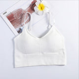 Women Sexy Crop Tops Bra Tube Top Female Streetwear Sleeveless Seamless Sports Bra Crop Camis Top Tee Bandeau Top Basic Tank - Olasit