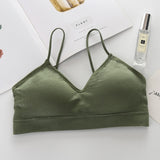 Women Sexy Crop Tops Bra Tube Top Female Streetwear Sleeveless Seamless Sports Bra Crop Camis Top Tee Bandeau Top Basic Tank - Olasit