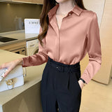 Long Sleeve Shirts Blouse OfficeTop - Olasit