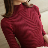 Fashion Solid Sweaters - Olasit