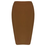 Womens Knee Length Midi Skirt - Olasit