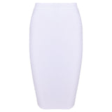 Womens Knee Length Midi Skirt - Olasit