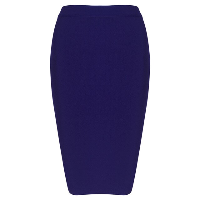 Womens Knee Length Midi Skirt - Olasit